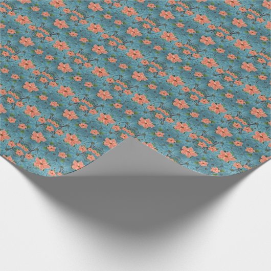 Painsettia Holiday Cadeaupapier (Hoek)