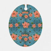 Painsettia Holiday Metalen Ornament (Achterkant)