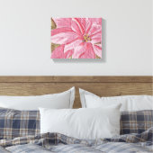 Painsettia kerstventilator canvas afdruk (Insitu (Slaapkamer))