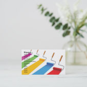 Paint1, Naam, Adres 1, Adres 2, Contact 1, ... Visitekaartje (Staand voorkant)