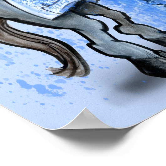 Paint America Blue Poster (Hoek)