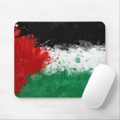Paint Art Grunge Palestine Flag Muismat (Met muis)