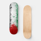 Paint Art Grunge Palestine Flag Persoonlijk Skateboard (Voorkant)