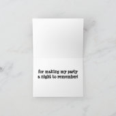 Paint Ball Bedankt Card (Binnen)