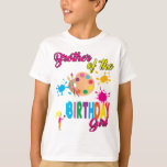 Paint Birthday Art Creëer Brother Matching T-Shirt<br><div class="desc">Viel de verjaardag van uw dochter,  nicht,  peetdochter of vriend met dit originele en unieke ontwerp. Aanpassen met vrienden en familie. Creëer onvergetelijke momenten in deze viering</div>