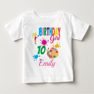 Paint Birthday Art Creëer Party Thema Aangepast