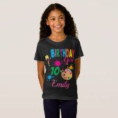 Paint Birthday Art Creëer Party Thema Aangepast T-shirt (Voorkant volledig)