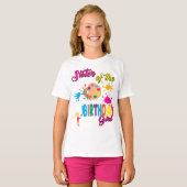 Paint Birthday Art Creëer Sister Matching T-Shirt (Voorkant volledig)