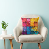 Paint Block Throw Pillow Kussen (Stoel)