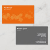 Paint Blots - Lt Sinaasappel op Sinaasappel Visitekaartje (Voorkant / Achterkant)