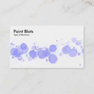 Paint Blots - Pastel Blue Visitekaartje
