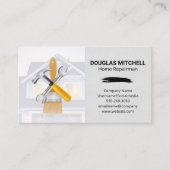 Paint Brush Hammer WFrench | Huishoudelijke woning Visitekaartje (Voorkant)