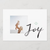 Paint Brush JOY | Foto Lijst | Minimalistische LIE Feestdagenkaart (Voorkant)