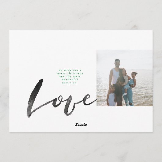 Paint Brush JOY | Foto Lijst | Minimalistische LIE Feestdagenkaart (Achterkant)