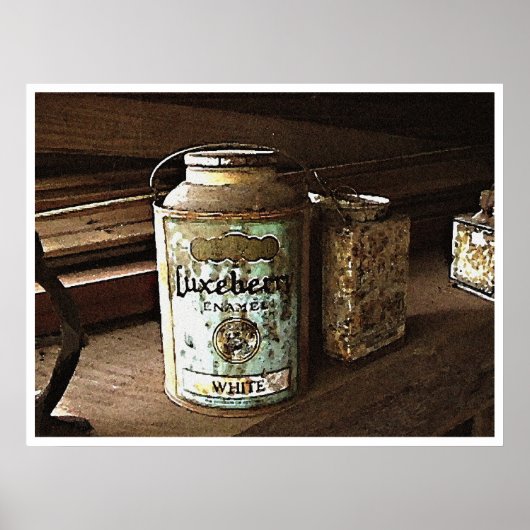 Paint Cans still Life Poster (Voorkant)