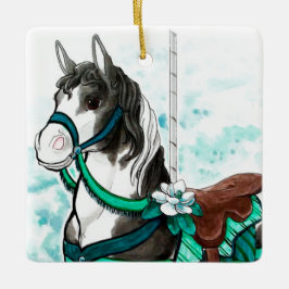 Paint Carrousel Paard Ornament