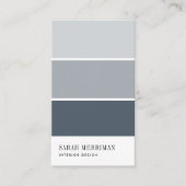 Paint Chip | Editable Color Interior Designer Visitekaartje (Voorkant)