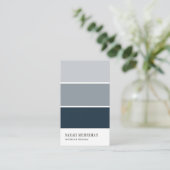 Paint Chip | Editable Color Interior Designer Visitekaartje (Staand voorkant)