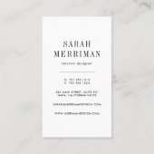 Paint Chip | Editable Color Interior Designer Visitekaartje (Achterkant)