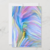 Paint Chip Geslacht Onthullen Roze Blauw Uitnodigi Kaart (Achterkant)