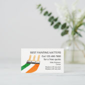Paint Contractor House Painter Business Carda Visitekaartje (Staand voorkant)