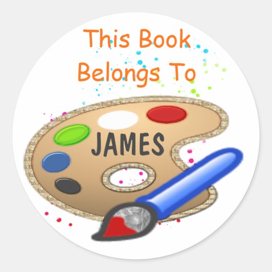 Paint, dit boek is van Sticker (Voorkant)