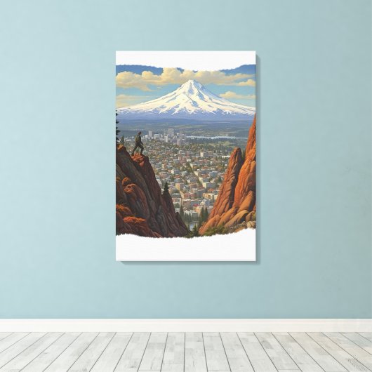 Paint Don’t Blink Canvas Afdruk (Insitu (Houten vloer))