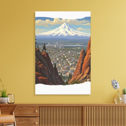 Paint Don’t Blink Canvas Afdruk (Insitu (Woonkamer))