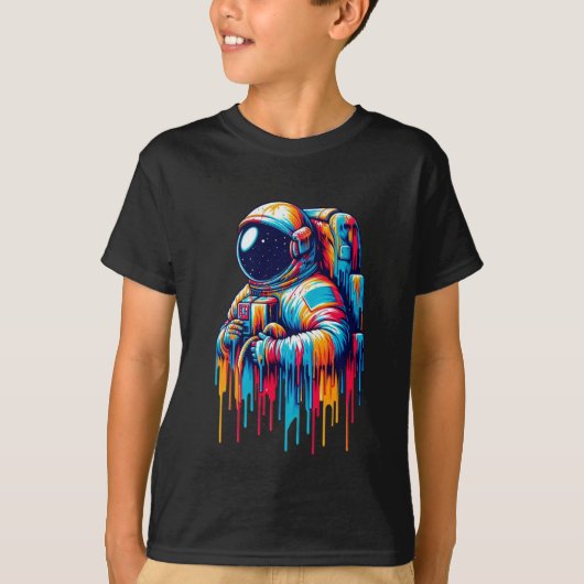 Paint Drip Astronaut T-shirt (Voorkant)