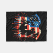 Paint Drip Australian Shepherd Amerikaanse Usa Vla Fleece Deken (Voorkant (Horizontaal))