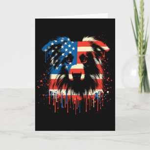 Paint Drip Australian Shepherd Amerikaanse Usa Vla Kaart