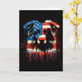 Paint Drip Australian Shepherd Amerikaanse Usa Vla Kaart (Gele Bloem)