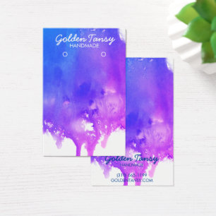 Paint Drip die Ketting-juwelen-beeldschermkaart ve Visitekaartje