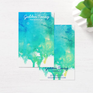 Paint Drip die Ketting-juwelen-beeldschermkaart ve Visitekaartje