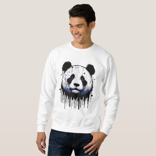 Paint Drip Panda Trui (Voorkant volledig)