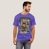 Paint Drip Teddybeer Grunge T-shirt (Voorkant volledig)