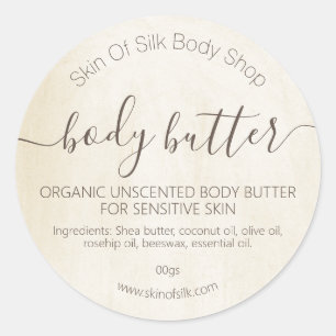  Paint Handgemaakte Body Scrub Butter Lotion Ronde Sticker