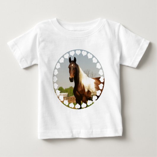 Paint Horse Baby T-Shirt (Voorkant)