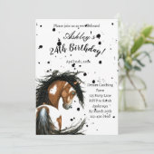 Paint Horse Birthday Kaart door Amylyn Bihrle (Staand voorkant)