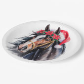 Paint Horse Christmas Paper Plate Papieren Bordje (Gekanteld)