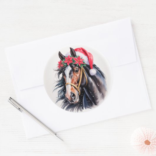  Paint Horse Christmas Sticker (Envelop)
