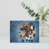 Paint Horse Dreamcatcher Postcard Briefkaart (Staand voorkant)
