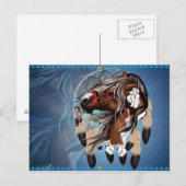 Paint Horse Dreamcatcher Postcard Briefkaart (Voorkant / Achterkant)