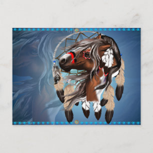 Paint Horse Dreamcatcher Postcard Briefkaart