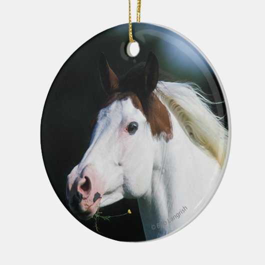 Paint Horse Headshot 3 Keramisch Ornament (Links)
