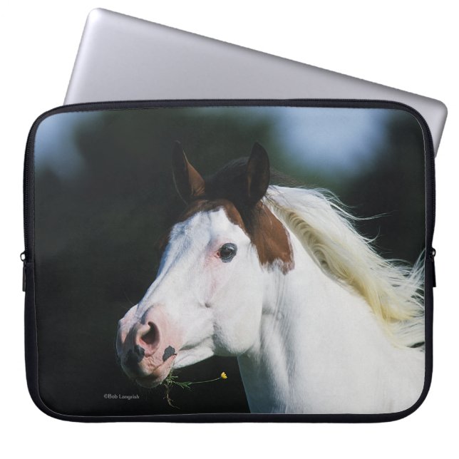 Paint Horse Headshot 3 Laptop Sleeve (Voorkant)