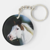 Paint Horse Headshot 3 Sleutelhanger (Achterkant)