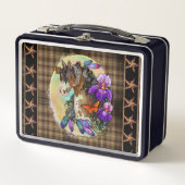 Paint Horse Mustang met Iris en vlinders (Voorkant)