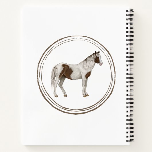 Paint Horse Notebook Notitieboek (Achterkant)