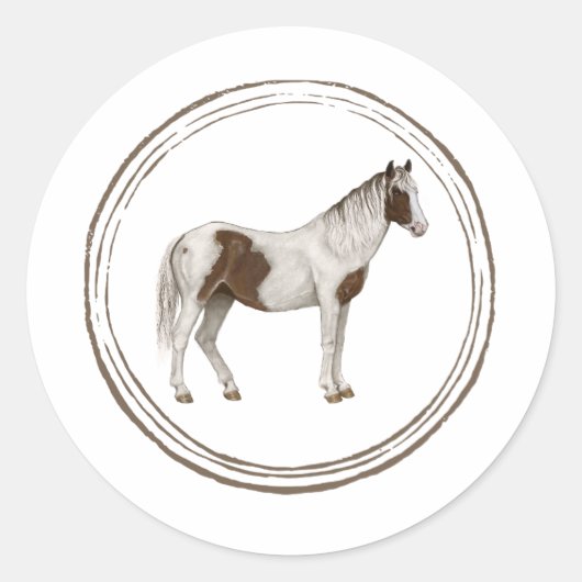 Paint Horse Sticker (Voorkant)